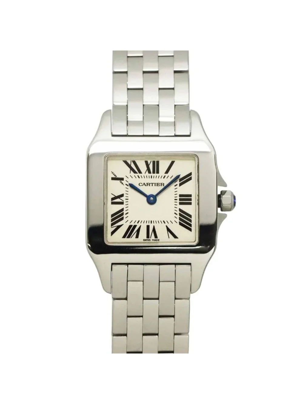 Cartier Santos Demoiselle LM Boys Watch Ivory Quartz